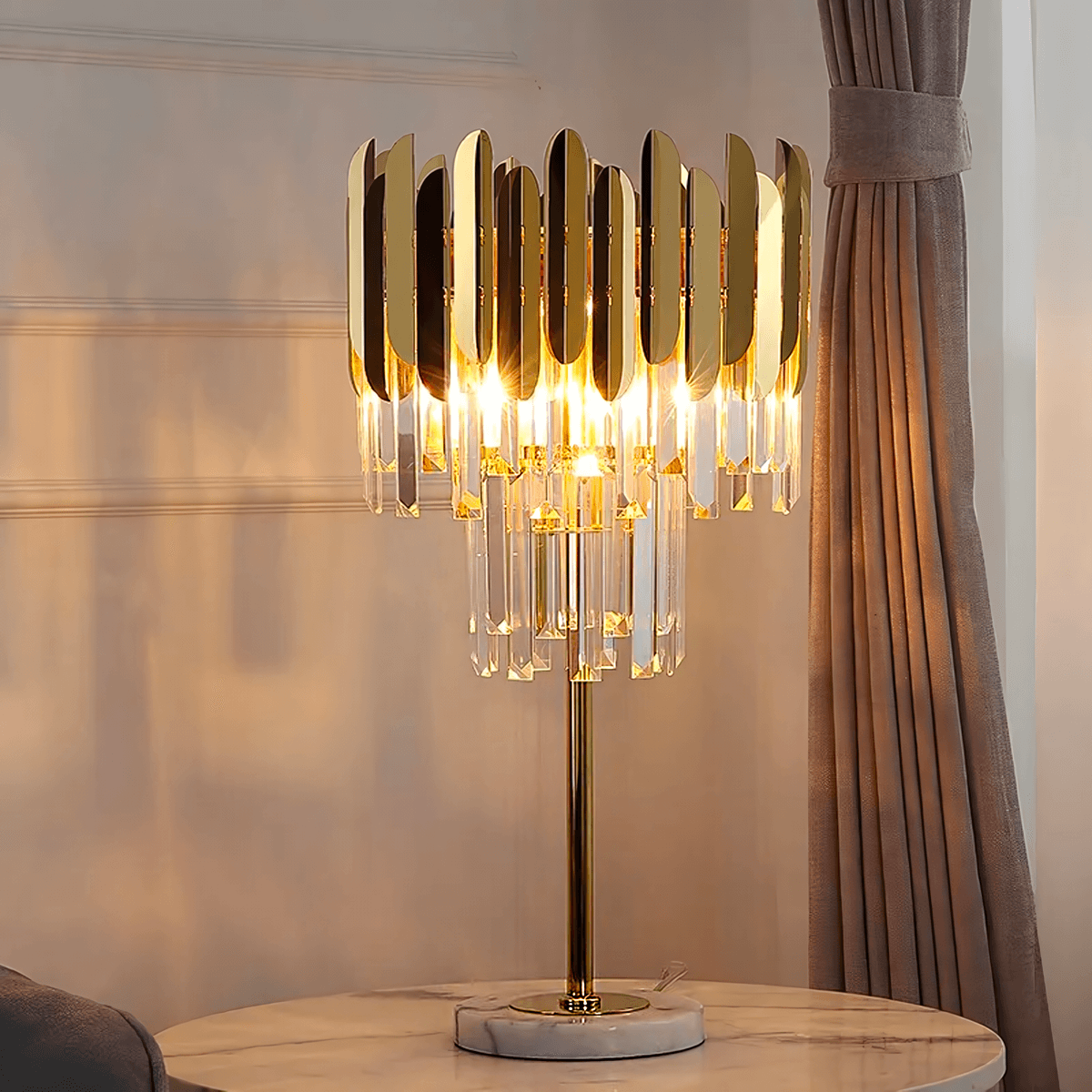 Modern cheap crystal lamps