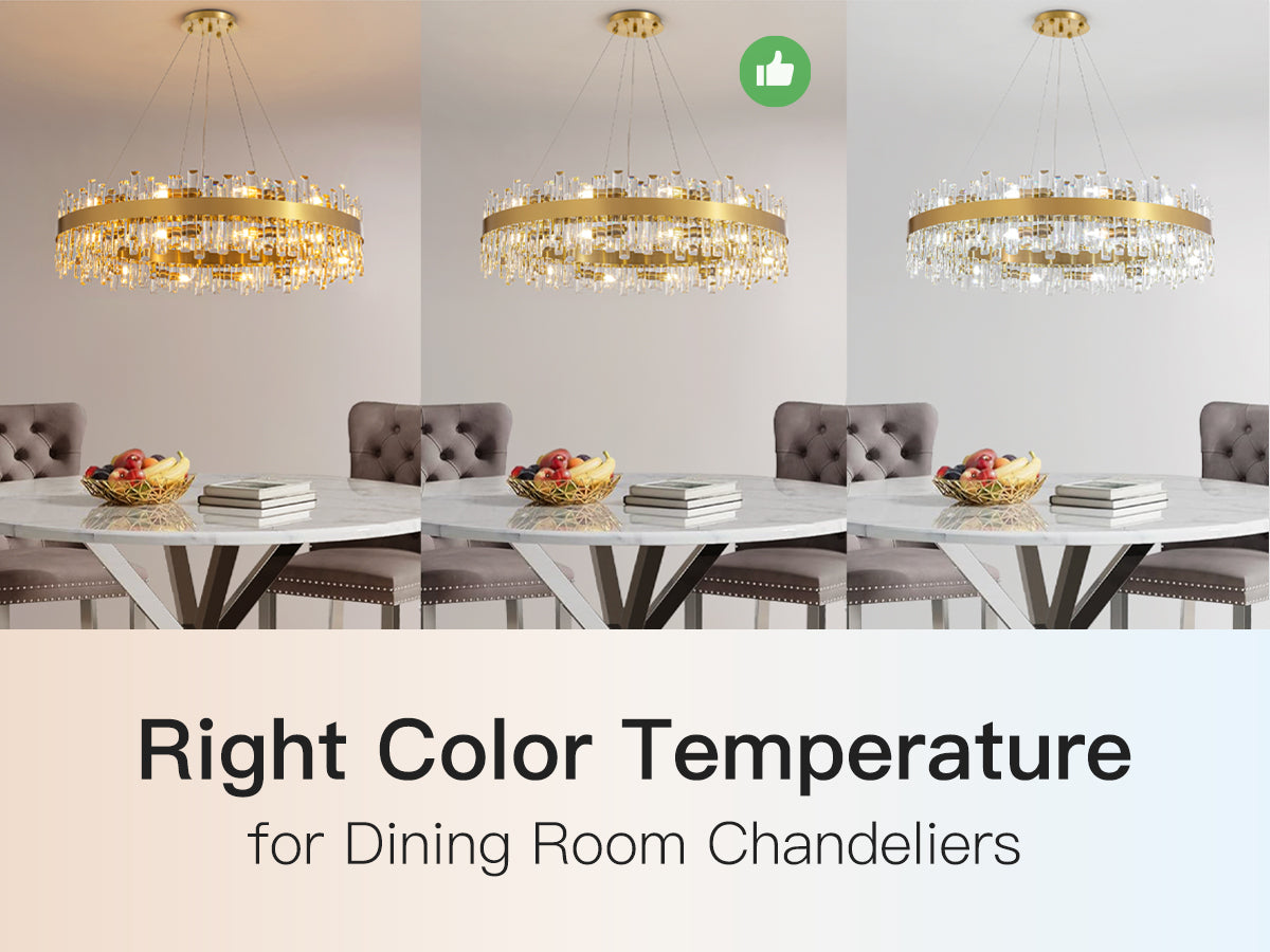 How to Choose the Right Color Temperature for Your Dining Room Chandeliers?