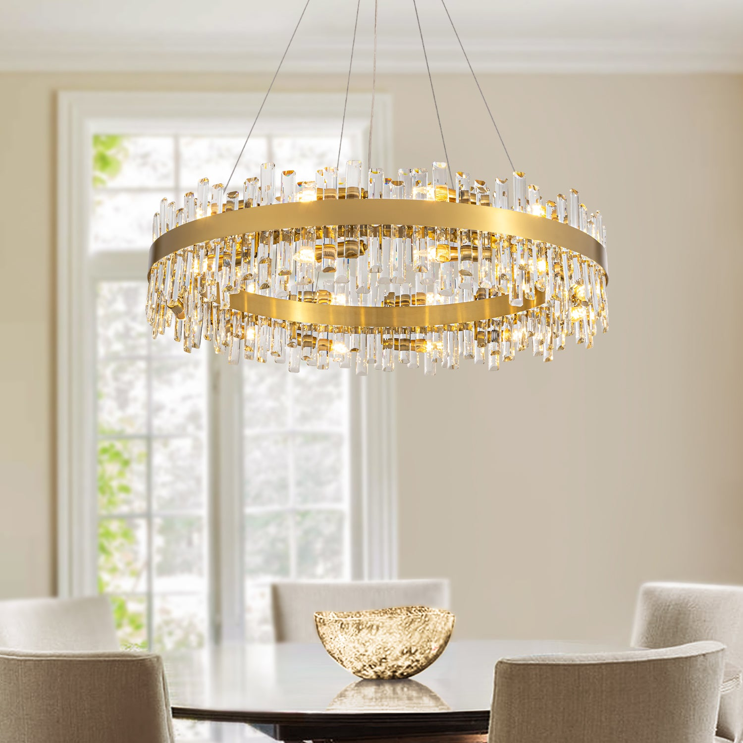 Gold Crystal Chandeliers