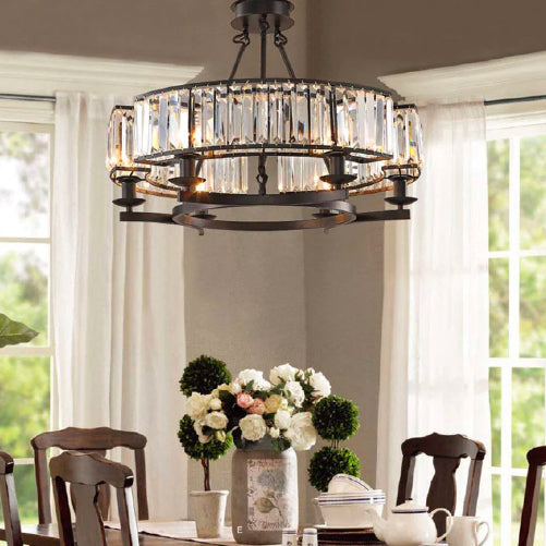 Glass globes linear chandelier for dining room | Sofary Lighting