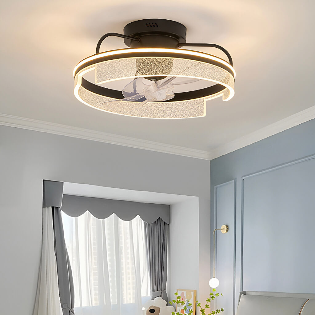 360° LED Ceiling Fan with Lights and Remote Control-bedroom1 | Sofary Lighting