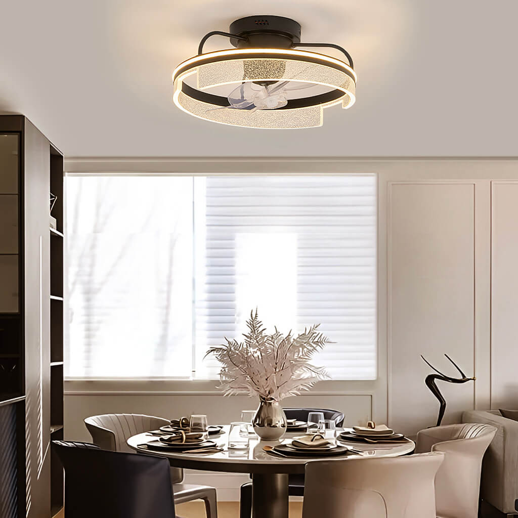 360° LED Ceiling Fan with Lights and Remote Control-diningroom | Sofary Lighting