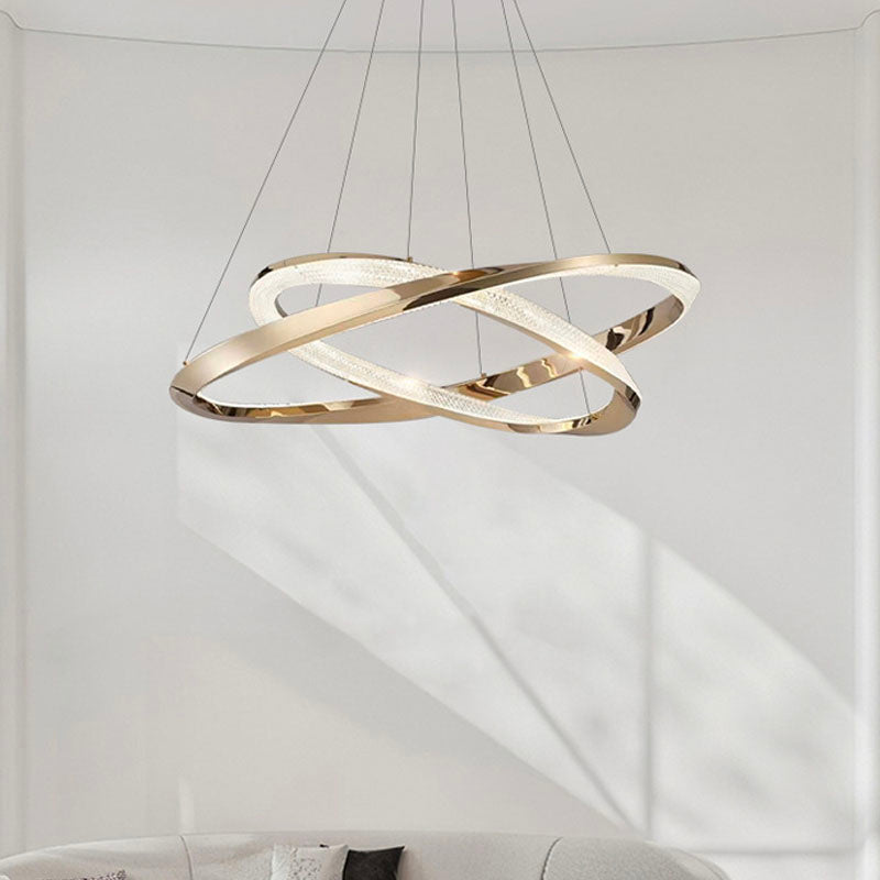 Circular clearance ring chandelier