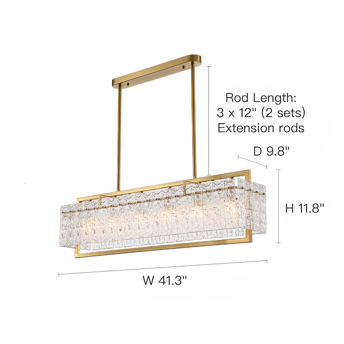 Velluna Gold Crystal Pendant Lighting