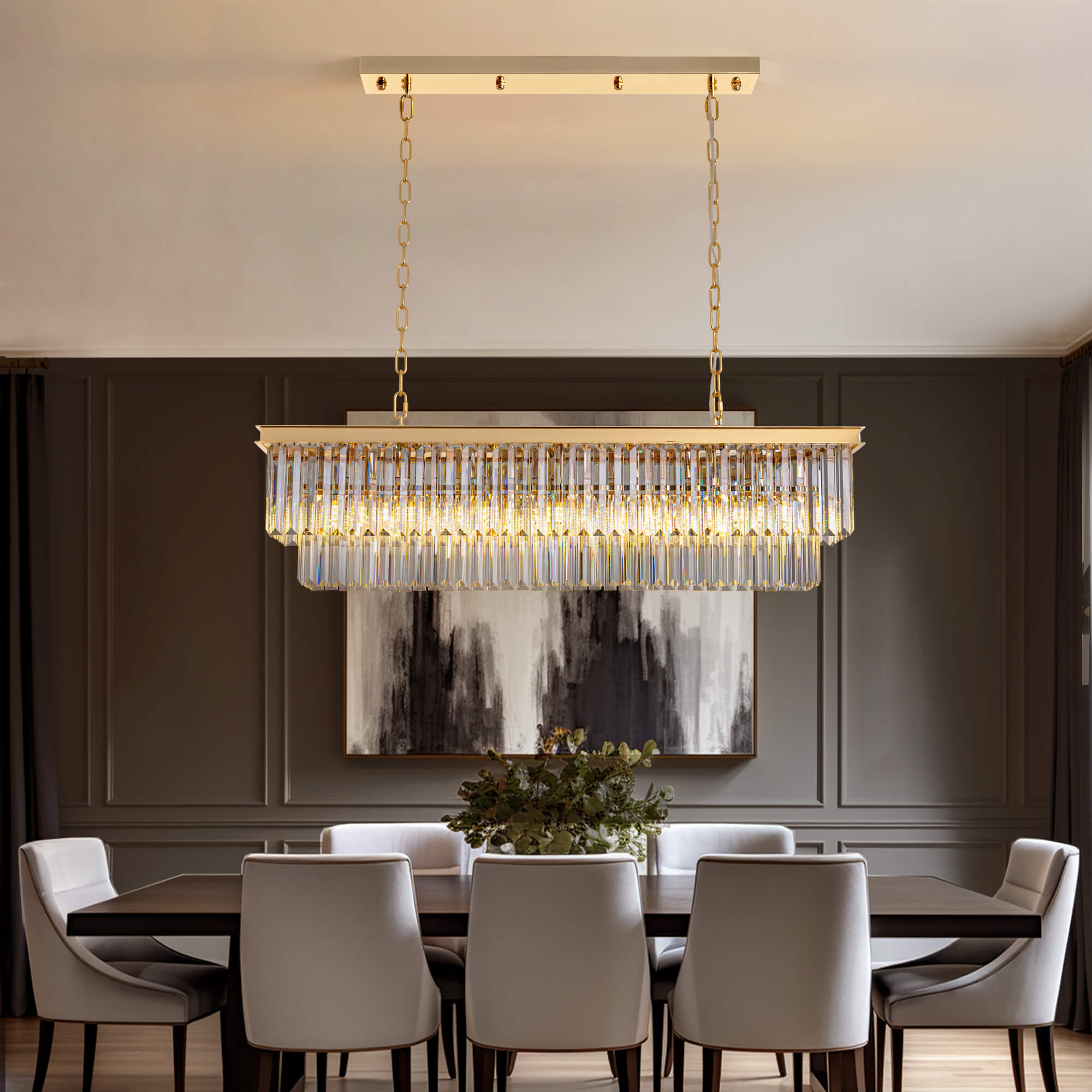 Vespera-Gold-Crystal-Linear-Chandelier-dining-room