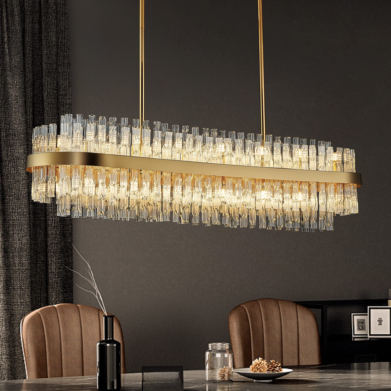 Virella Gold Crystal Pendant Lighting