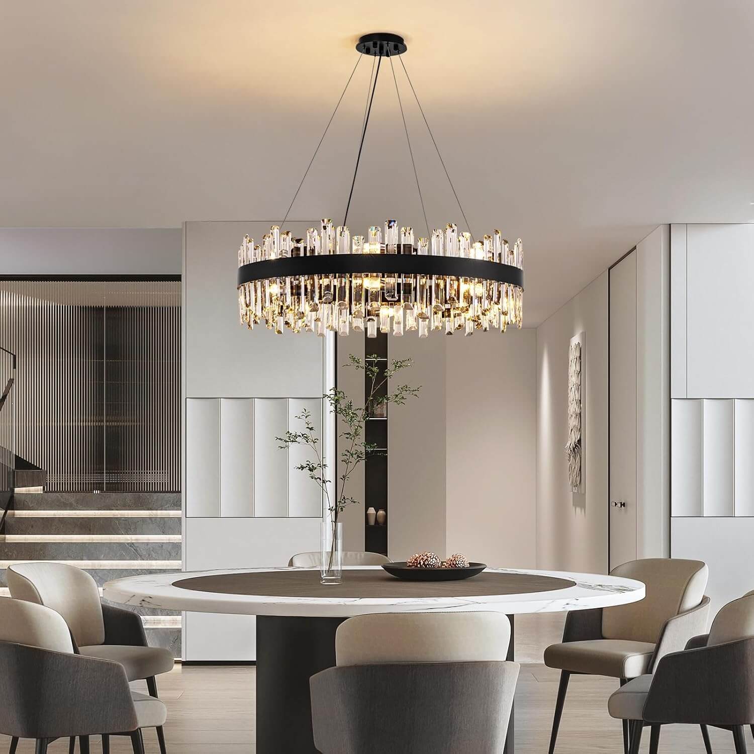 aurum-luxury-black-crystal-round-chandelier-dining-room-2