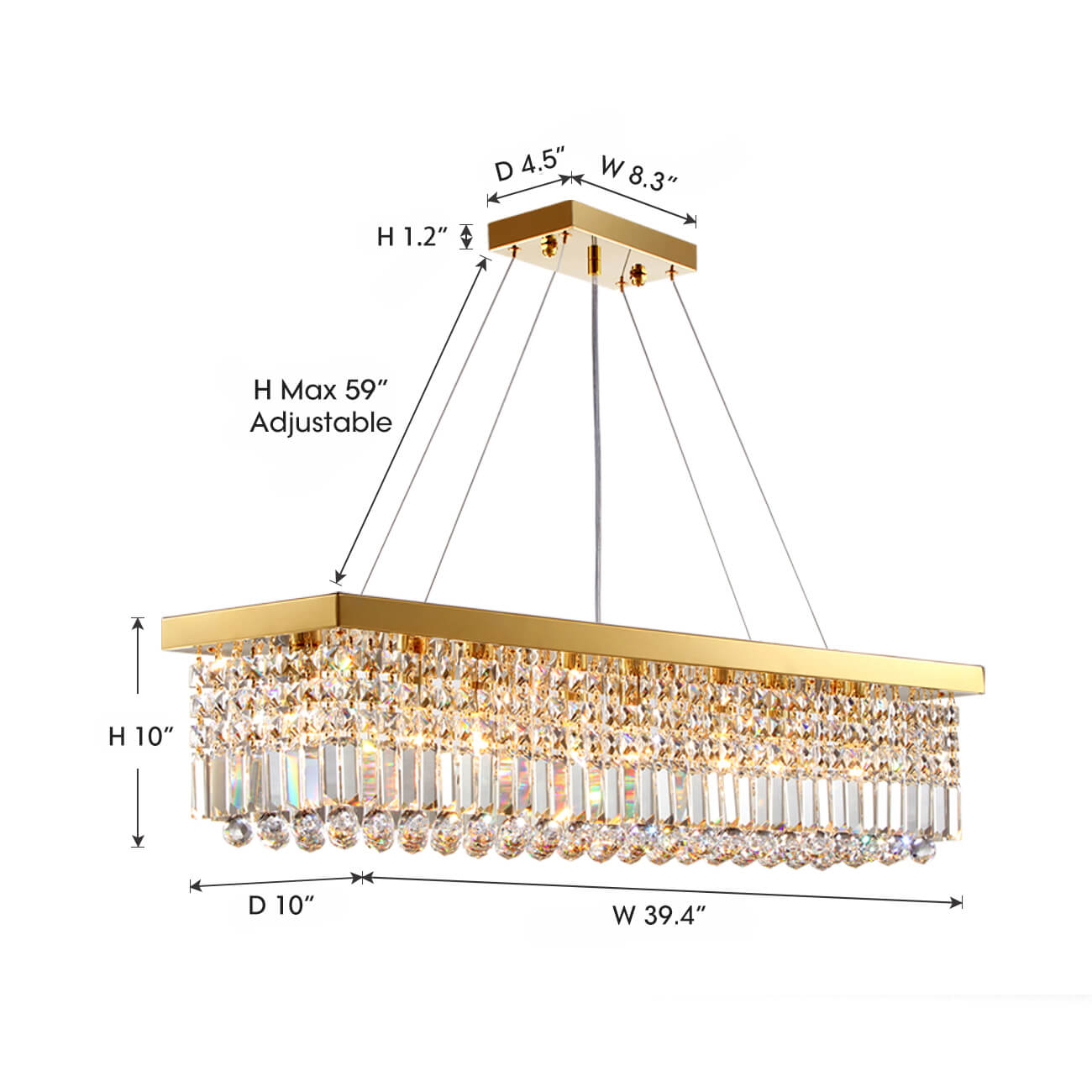 elandor-luxury-gold-brass-crystal-rectangle-linear-chandelier-dimensions