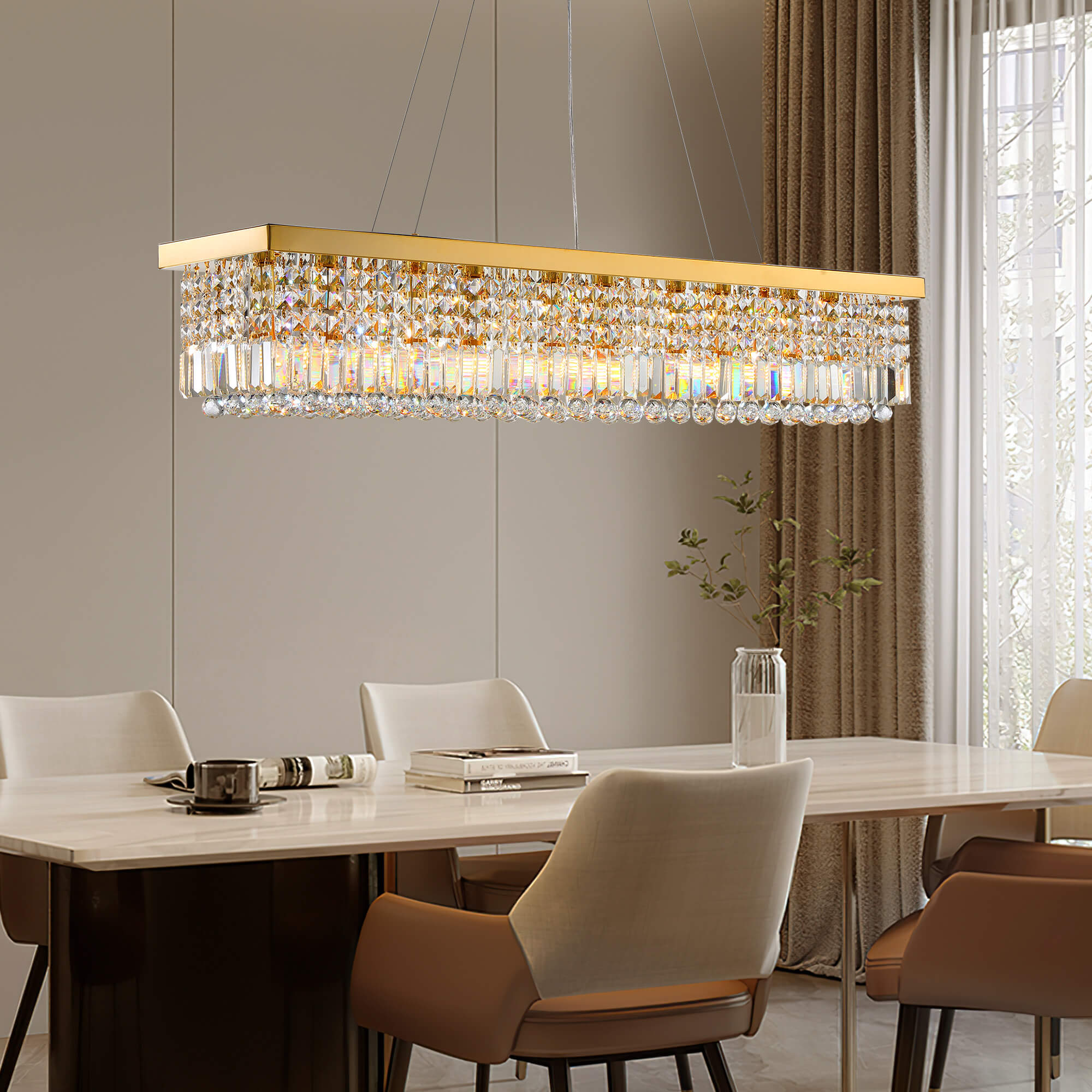 elandor-luxury-gold-brass-crystal-rectangle-linear-chandelier-dining-room