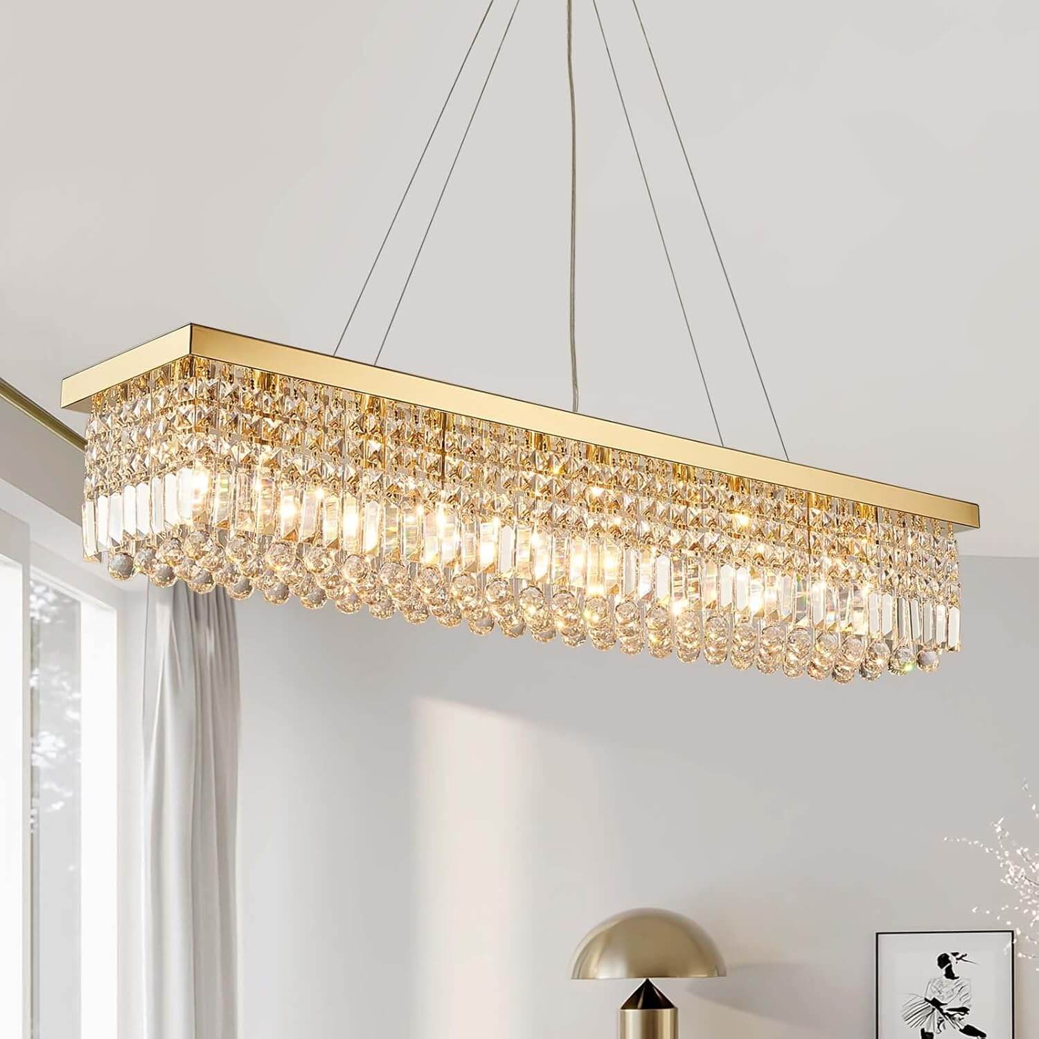 elandor-luxury-gold-brass-crystal-rectangle-linear-chandelier-lifestyle