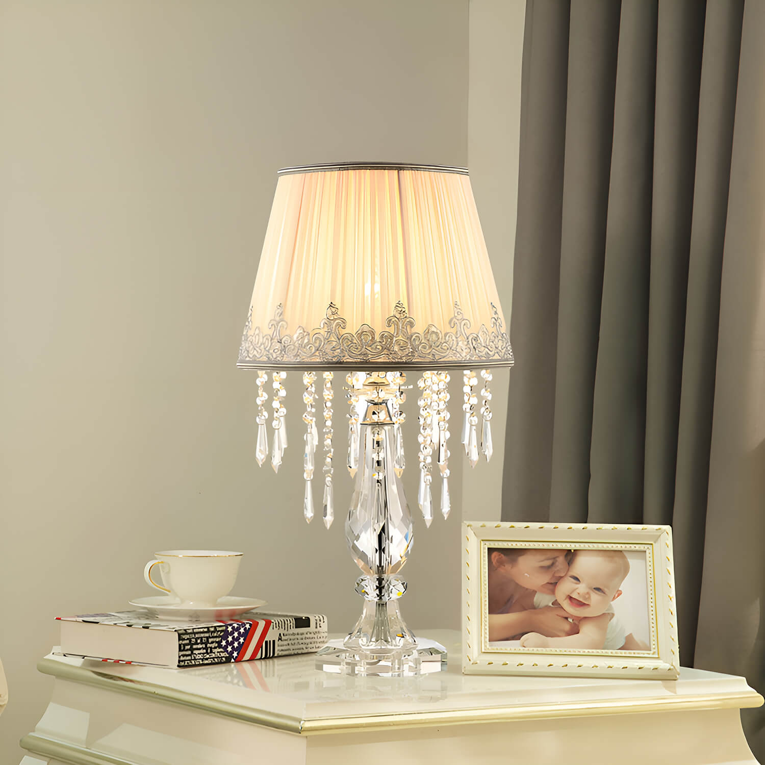 White shop lamp set