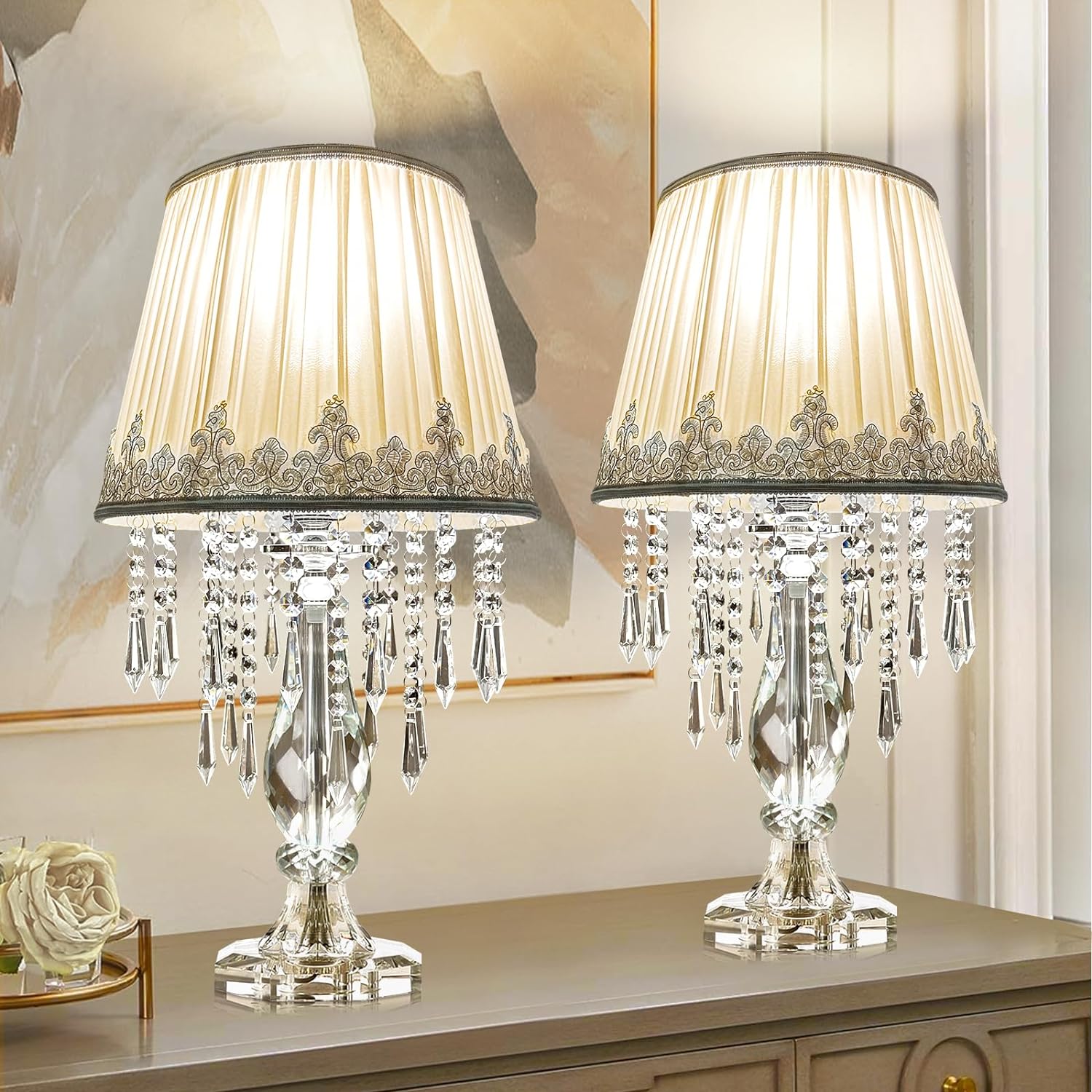 White table lamp on sale set of 2