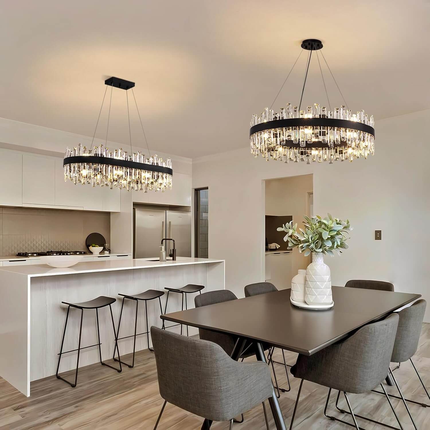 gleam-luxury-black-crystal-round-chandelier-dining-room-4