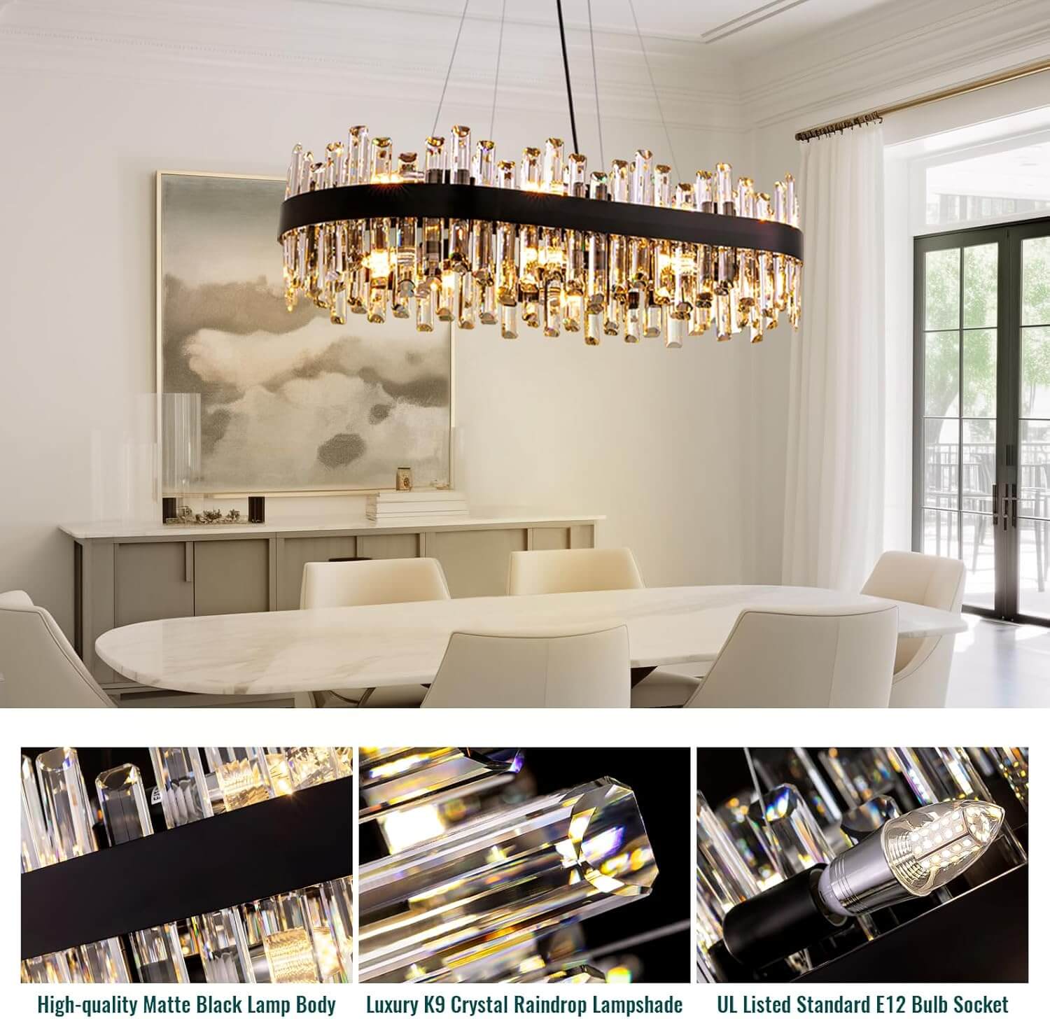 luxora-modern-black-brass-crystal-rectangular-chandelier-texture-2