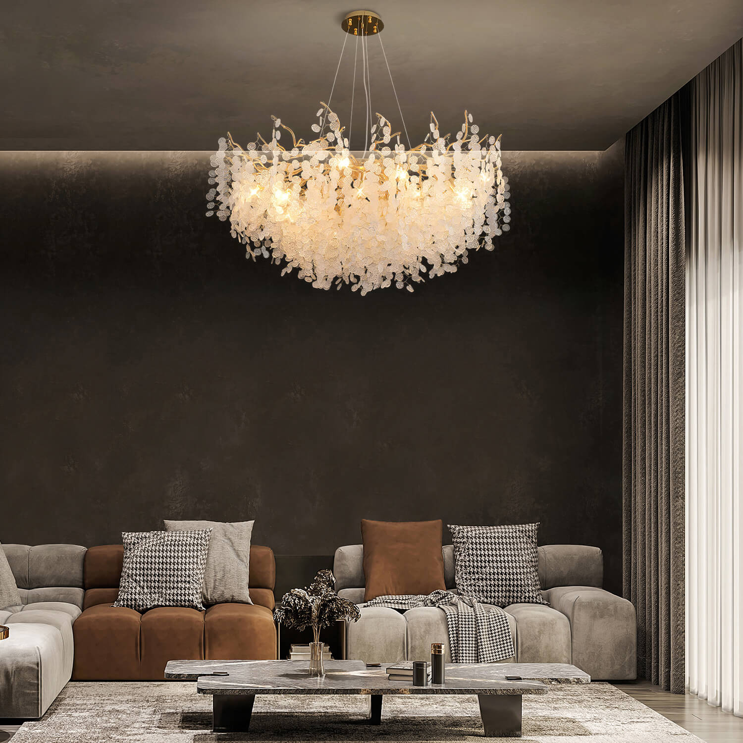 Luxury French Chandelier  Money Tree Living Room-3 | Sofary Lighting