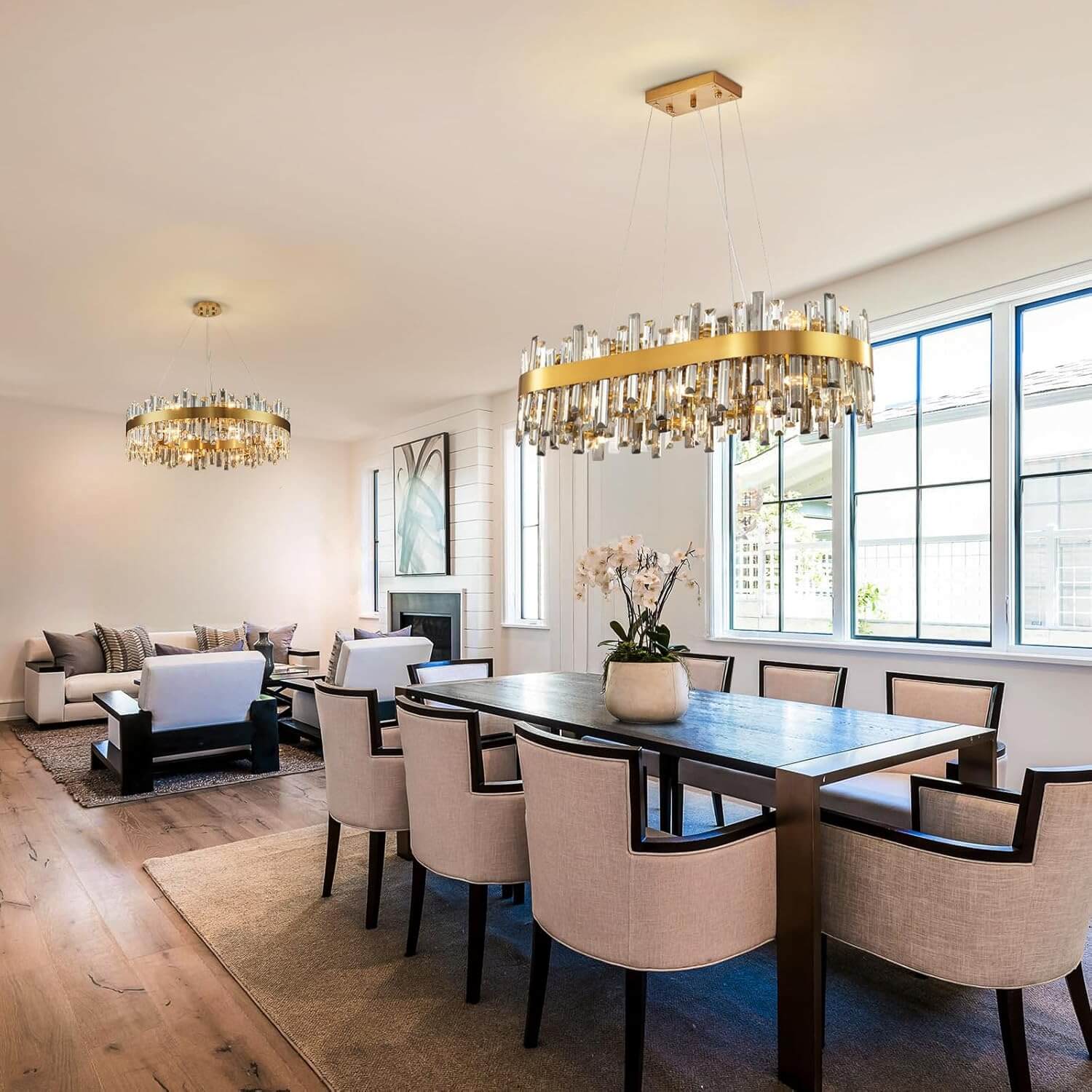 luxury-gold-brass-crystal-rectangular-chandelier-dining-room-4