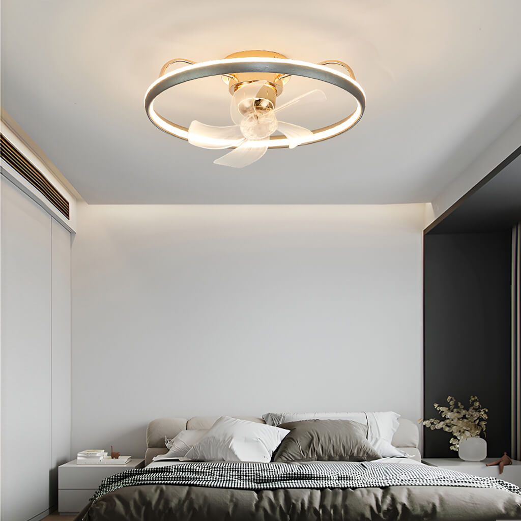 Modern Circular Ceiling Fan Light With Remote Control-livingroom-2 | Sofary Lightin…