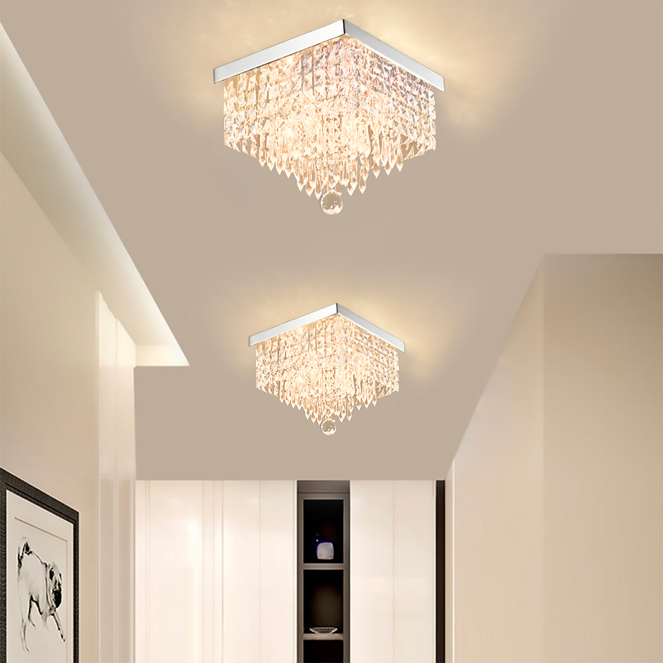 Flush contemporary ceiling sales lights