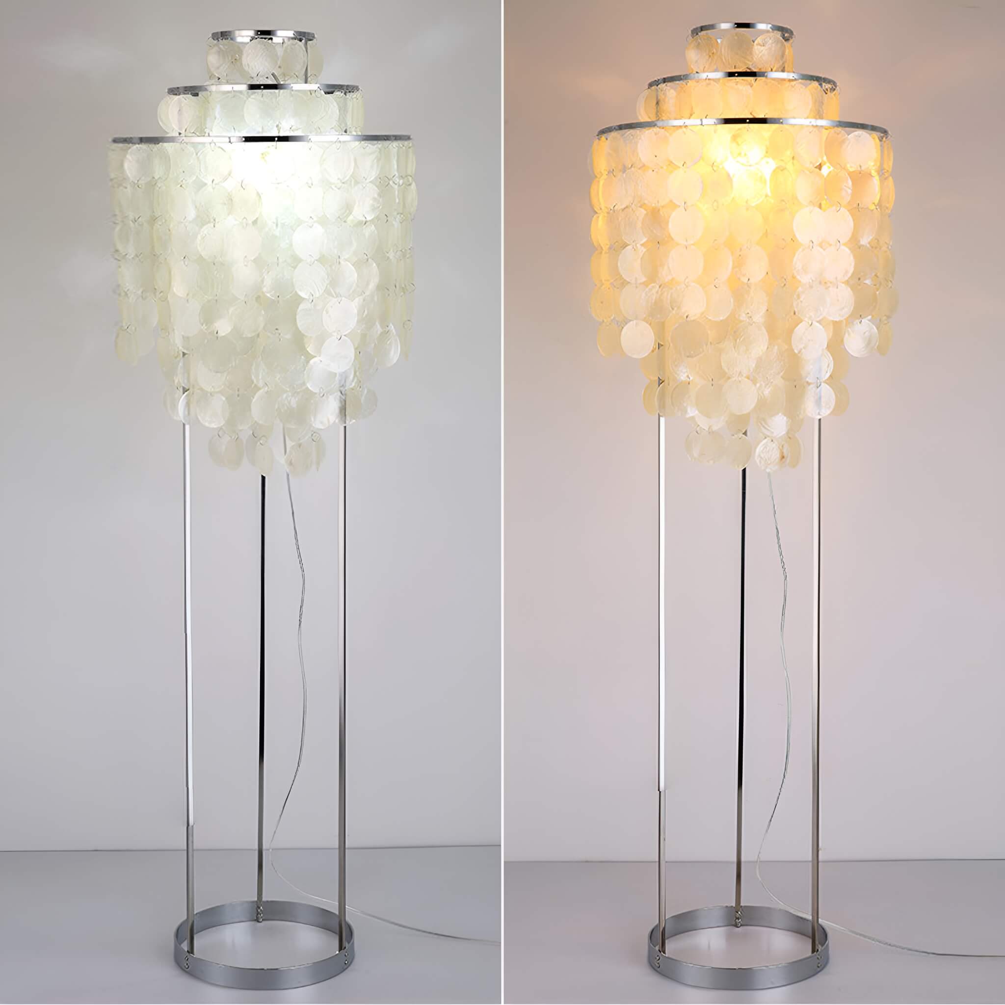 Seashell shop floor lamp