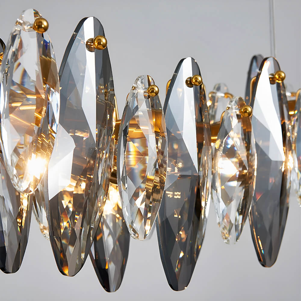 Modern Unique Wave Crystal Chandelier-detail1 | Sofary Lighting