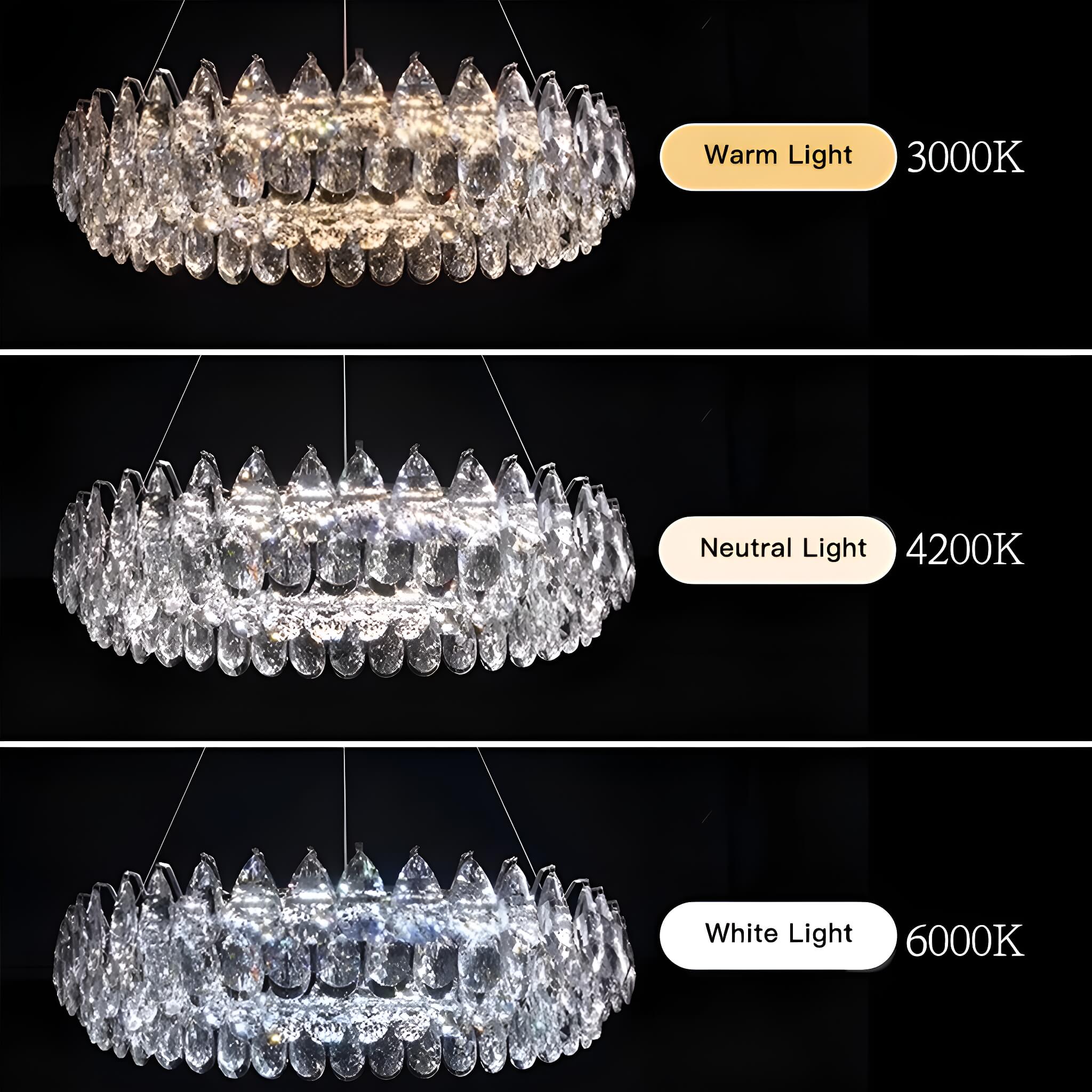 One Ring Crystal Pendant Light Living Room-color | Sofary Lighting