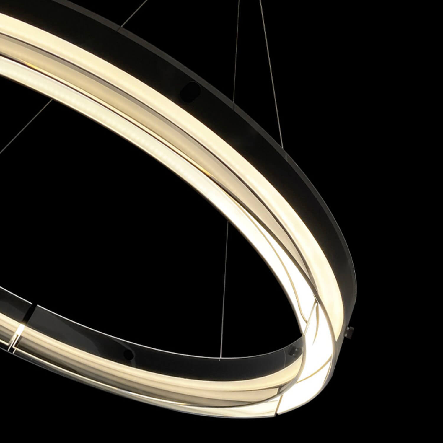 One Ring Modern LED Glass Circle Chandelier-detail1 | Sofary Lighting