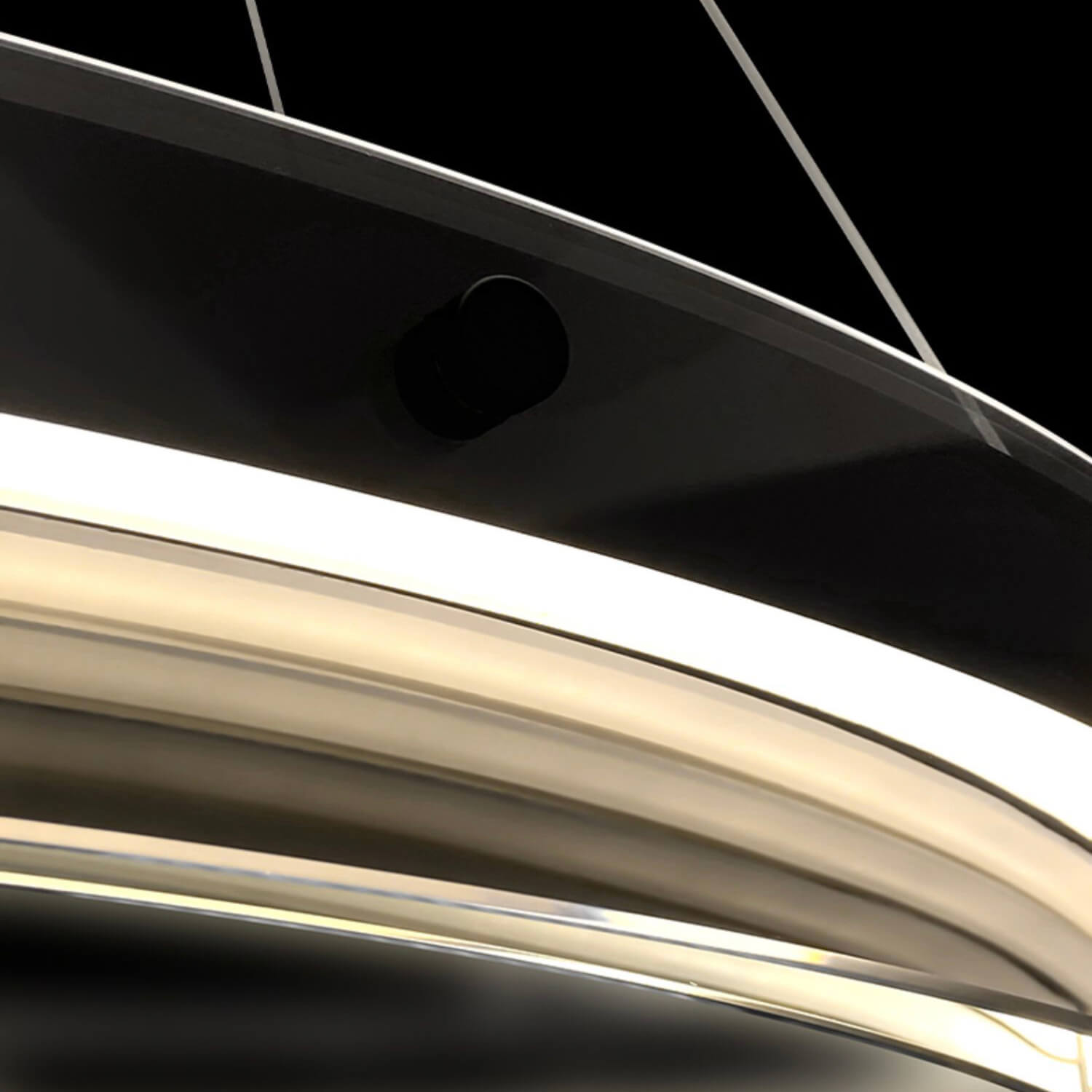 One Ring Modern LED Glass Circle Chandelier-detail2 | Sofary Lighting