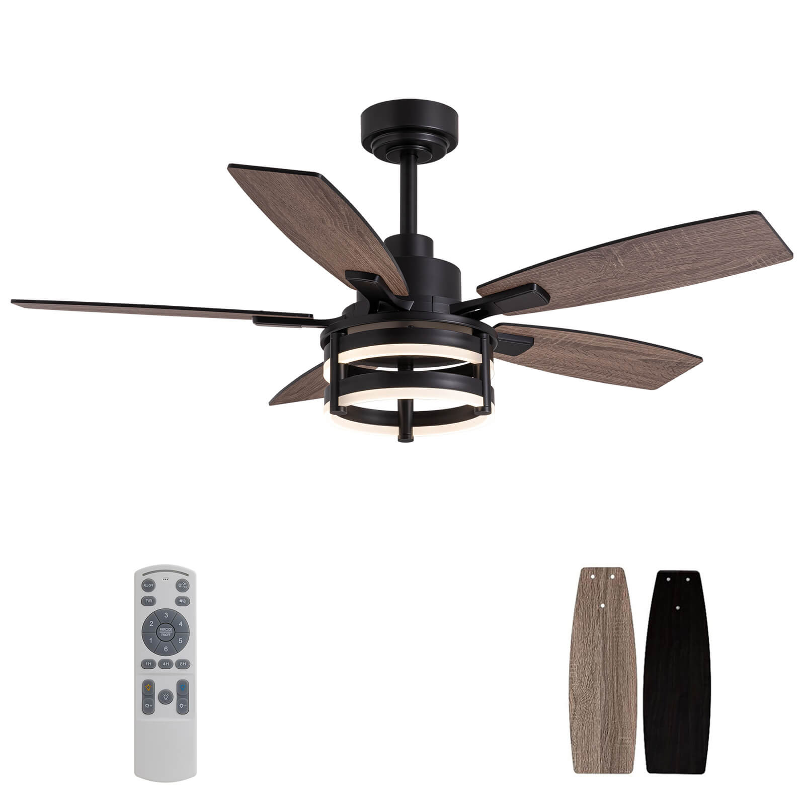 vintara-46-farmhouse-rustic-black-cage-ceiling-fan-with-led-lights-remote-for-bedroom-living-room-main-1