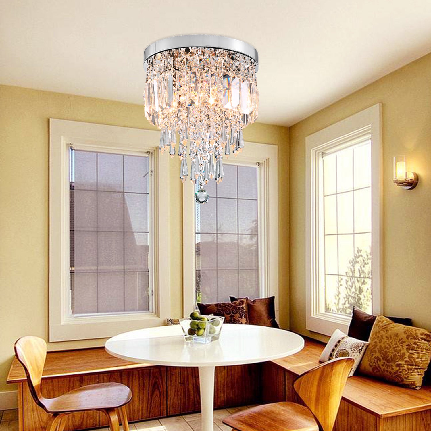 Mini crystal pendant deals light