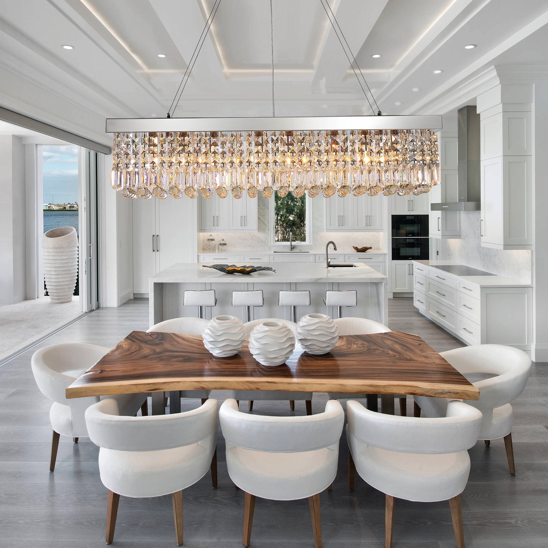 crystal chandeliers for dining room